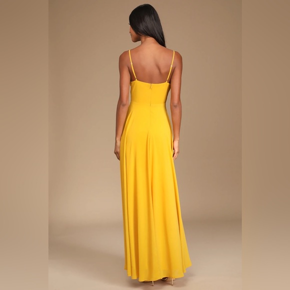 Lulus Cause for Commotion Pleated Bustier Maxi Dress - Picture 3 of 4